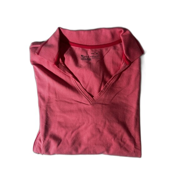 Tek Gear Women’s XL Short Sleeve Polo Pink - Picture 1 of 10